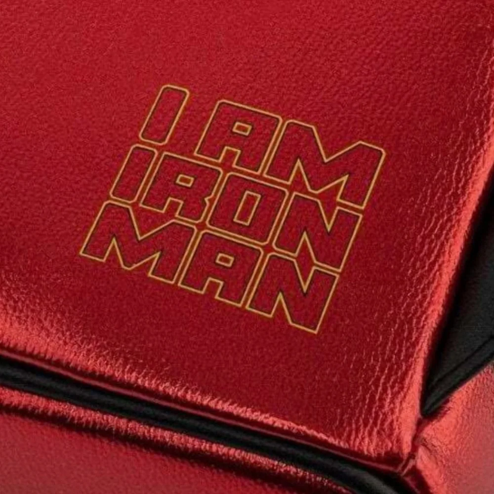 Loungefly x Marvel Pop! Iron Man Light Up‎ Mini Backpack Metallic Leather